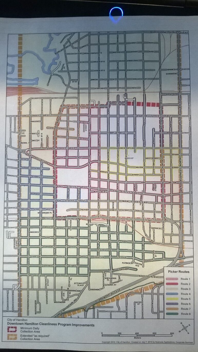 Downtown Garbage Pickup Routes