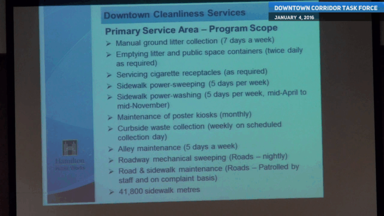 Downtown Sidewalk Cleaning Scope