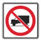 Restrictive Truck Route Sign