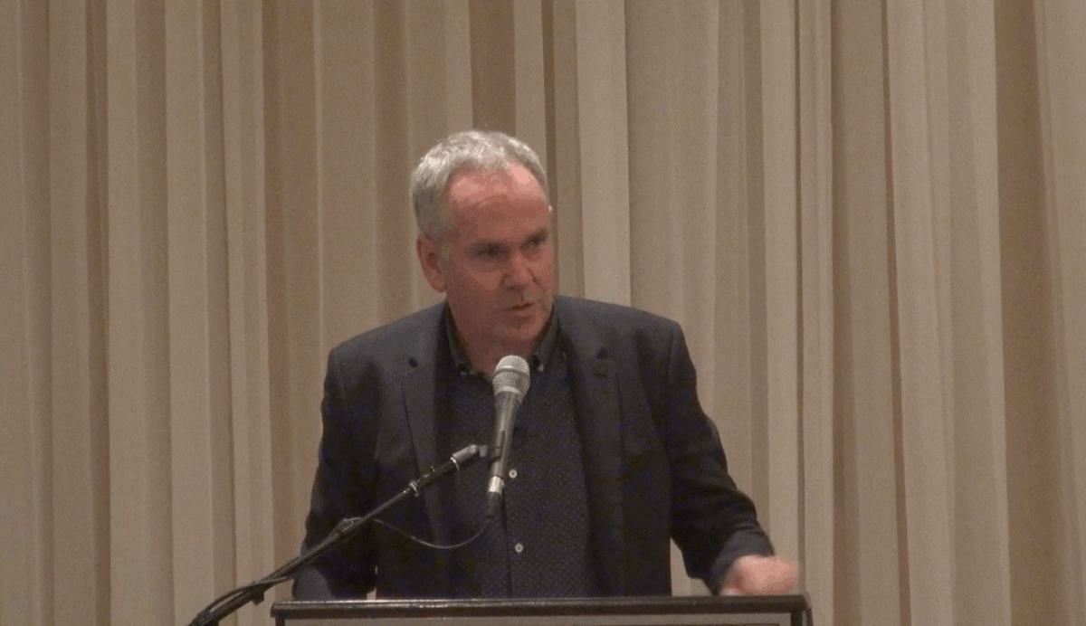 City Manager Chris Murray addressed the Hamilton Chamber of Commerce during his annual breakfast address on October 25, 2016