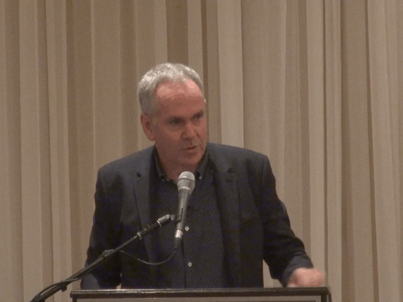 City Manager Chris Murray addressed the Hamilton Chamber of Commerce during his annual breakfast address on October 25, 2016