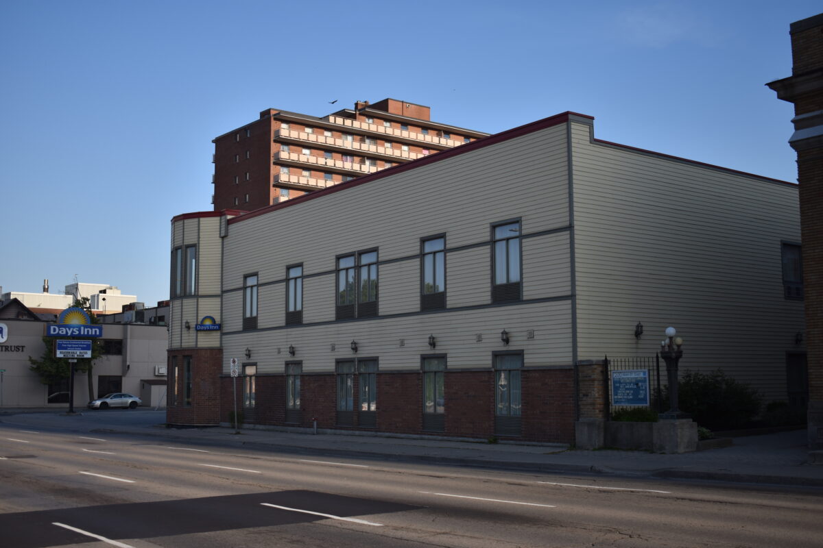 A photo of 210 Main Street East, the current site of the Days Inn Hotel.