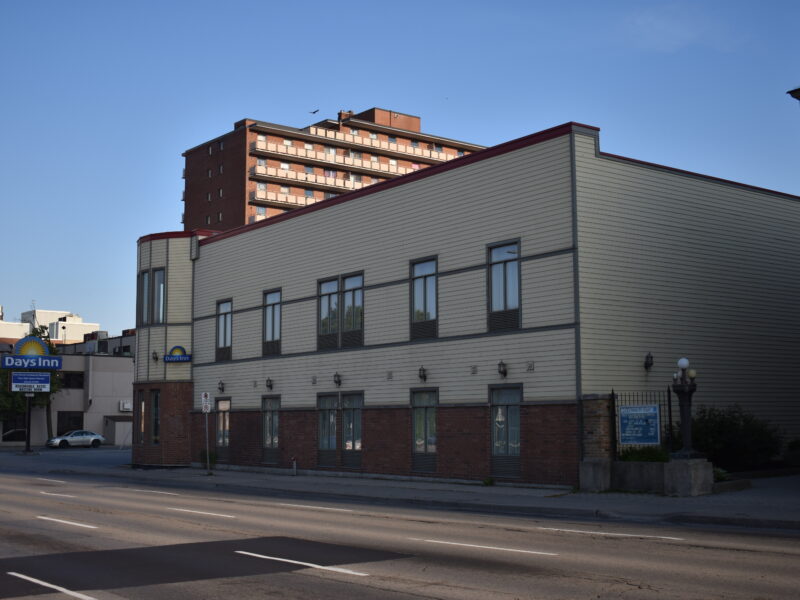 A photo of 210 Main Street East, the current site of the Days Inn Hotel.