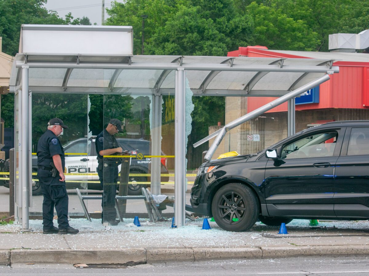 Man Suffers Serious, Life-Altering Injuries after SUV Crashes into King and Dundurn Bus Shelter